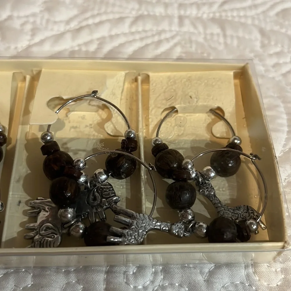 Wish wine bottle stopper and wine charms, set‎ of 8, new